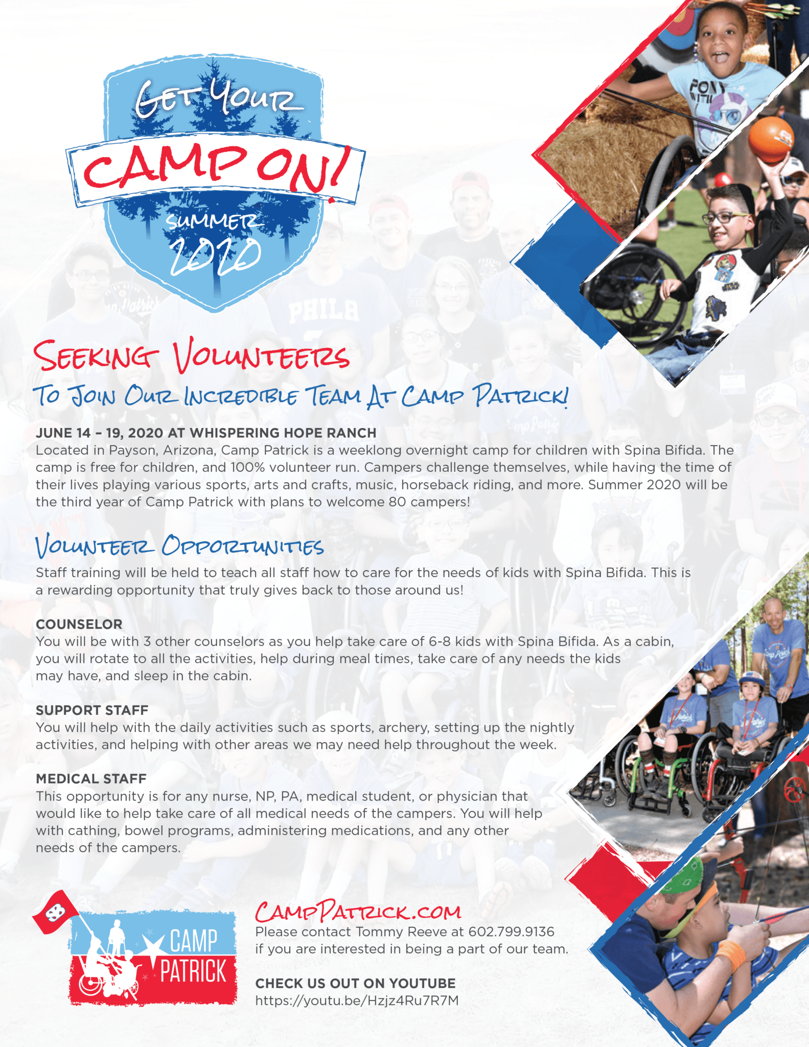Camp Recruiting flyer